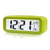 Alarmlı Akıllı Dijital Masa Saati, Fotoselli Sensörlü, Yeşil