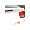 Araba Sticker, Dışarı Bakan Sarman Kedi Tasarımı