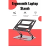 Ayarlanabilir Alüminyum Notebook Standı, Ergonomik Tasarım