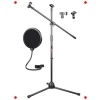 Ayarlanabilir Mikrofon Standı ve Pop Filtre Seti