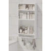 Banyo ve Mutfak İçin 3 Katlı Yapışkanlı Duvar Rafı, 2 Çekmeceli