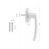 Beyaz Pvc Pimapen Pencere Kolu, 2 Adet