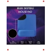 Bilek Destekli Ergonomik Mouse Pad - Mavi, Kaymaz Taban
