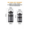 Boy Pipetli Su Matara - 1200 ml Kapasite ve Askılı Tasarım
