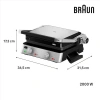BRAUN MULTIGRILL 7 CG7020 IZRA TOST MAKİNASI