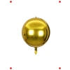 Büyük Boy Altın Küre 4D Folyo Balon, 22 İnç