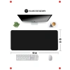 Büyük Boy Kaymaz Oyuncu/Ofis Mouse Pad | 90x40cm Siyah