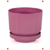 Büyük Boy Tabaklı Saksı - Fuşya, 9 Litre