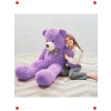 Büyük Papyonlu Peluş Ayıcık, 140 cm, Lila