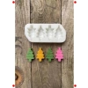 Çam Ağacı Mini Silikon Mum Kalıbı - 4lü Set