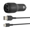 Çift USB Araç Şarj Cihazı, 24W Güç Kapasitesi