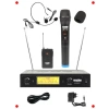 Çiftli Kablosuz Mikrofon Seti - El ve Headset