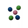 Çıngıraklı Oyun Topu, Renkli Plastik, 44mm, 5 ADET