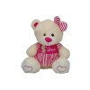 Çizgili Peluş Ayı, 40 cm Boyutunda, Eğlenceli Hediye
