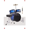 Çocuk Akustik Bateri Seti - Mavi Full Paket