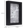 Derin Çerçeve, 12,7x17,7 cm, Modern Siyah Tasarım, Duvara Monte