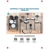 Dijital Elektronik Davul Seti - Sessiz Mesh Pedli