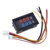 Dijital Voltmetre ve Ampermetre - DC 0-100V 10A Kırmızı-Mavi