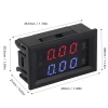 Dijital Voltmetre ve Ampermetre - DC 0-100V 10A Kırmızı-Mavi