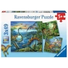 Dinozor Temalı 3x49 Parça Puzzle Seti ile Eğlence