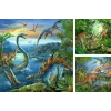 Dinozor Temalı 3x49 Parça Puzzle Seti ile Eğlence