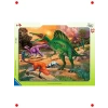 Dinozor Temalı Çerçeveli Puzzle 42 Parça
