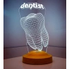 Diş Hekimleri Günü Hediyesi, 3D LED Lamba ile Kişiselleştirilebilir