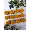 Doğal Petek Balmumu Sarma Tealight Mum 12 ADET, 3,5cm X 3cm