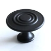 Düğme Mat Siyah Daire Kulp, Dolap ve Çekmece Kulpları için