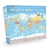 Dünya Haritası Temalı 1000 Parça Puzzle Seti
