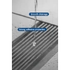 Duş gideri için saç tutucu ve gider süzgeci seti