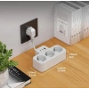 Duvar Tipi Akım Korumalı Priz, 3 Priz ve 2 USB Girişi ile Kullanışlı