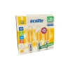 Ekolite 4W LED Filament Mum Ampul, 3lü Paket, Şeffaf Cam