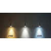 Ekolite 4W LED Filament Mum Ampul, 3lü Paket, Şeffaf Cam