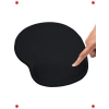 Ergonomik Bilek Destekli Mouse Pad, Kaymaz Taban, Siyah