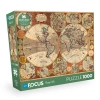 Eski Dünya Haritası Temalı 1000 Parça Yapboz