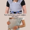 Esnek Gri Wrap Sling, Konforlu ve Güvenli Taşıma