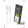 Evrensel Mikro USB Veri Kablosu 1m Beyaz