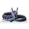 Fantastik Eklemli Ejderha Figürü, 30 cm Gece Mavisi Tasarım