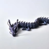 Fantastik Eklemli Ejderha Figürü, 30 cm Gece Mavisi Tasarım