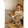 Gerçekçi Uçan Kuş Kedi Oyuncağı Sesli ve Titreşimli