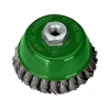 Gri/Yeşil 100 mm Burma Telli Çanak Fırça, 27707/100