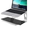 Gümüş Alüminyum Katlanır Bilgisayar Standı, Ergonomik Tasarım