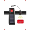 Güneş Enerjili Bisiklet Feneri & Korna - USB Şarjlı