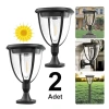 Güneş Enerjili LED Aydınlatma Seti ile 2 Adet Bahçe Lambası