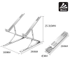 İki Taraflı Ayarlı Katlanabilir Laptop Standı, Alünyum