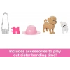 İkili Bebek Seti, Barbie ve Stacie ile 2 Evcil Köpek
