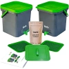 İkili Set Bokashi Kompost Kovası, 18 Litre Kapasite