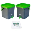 İkili Set Bokashi Kompost Kovası, 18 Litre Kapasite
