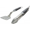 İkili set halinde ızra ve spatula, bahçe işlerinde kullanıma uygun